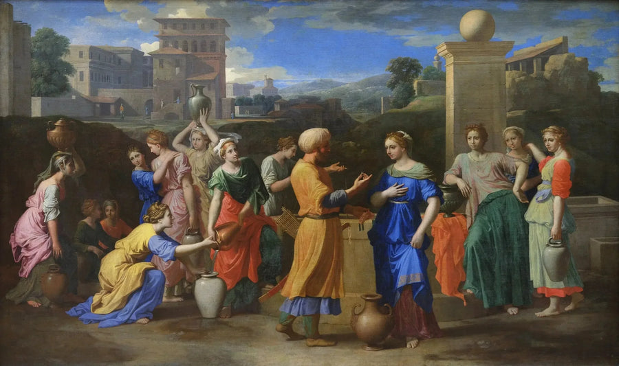 Eliezer och Rebecca - Nicolas Poussin