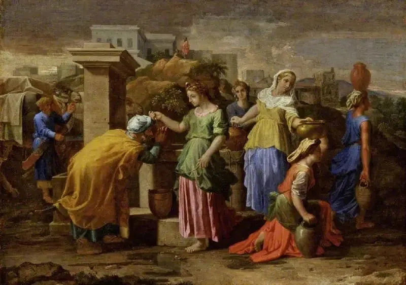 Eliezer och Rebecka - Nicolas Poussin
