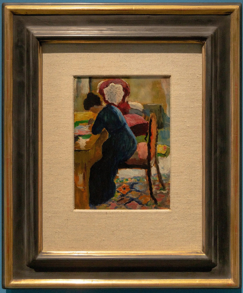 Élisabeth på kontoret - August Macke