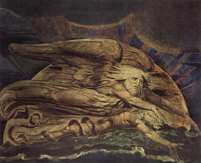 Elohim som skapar Adam - William Blake