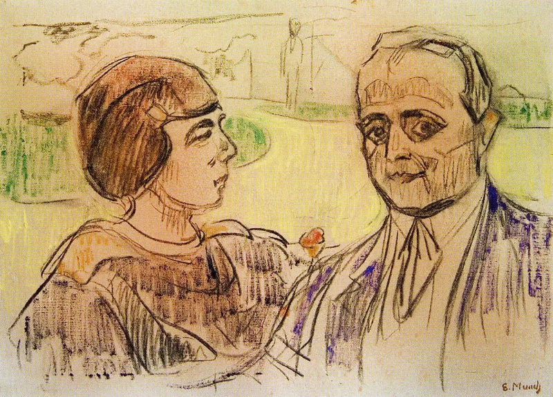 Elsa och Curt Glaser - Edvard Munch