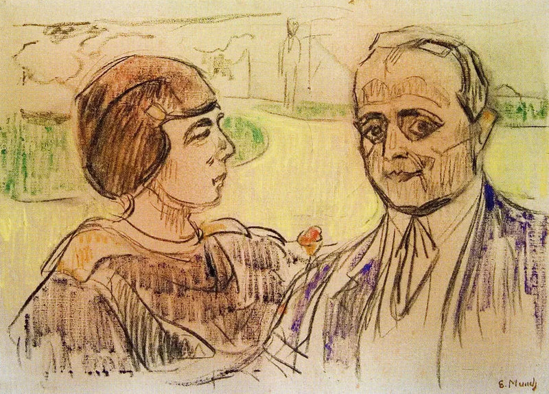 Elsa och Curt Glaser - Edvard Munch
