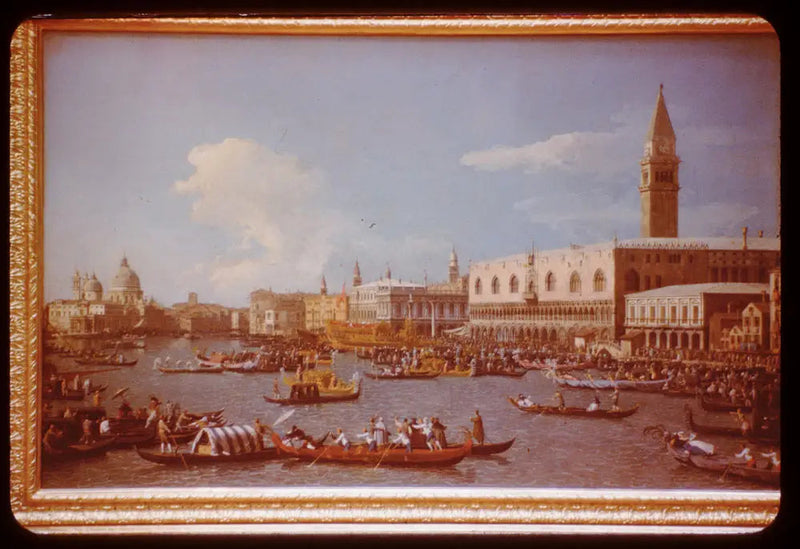 Avgång av Doge av Venedig, för ceremonin för Adriatiska havets bröllop - Canaletto