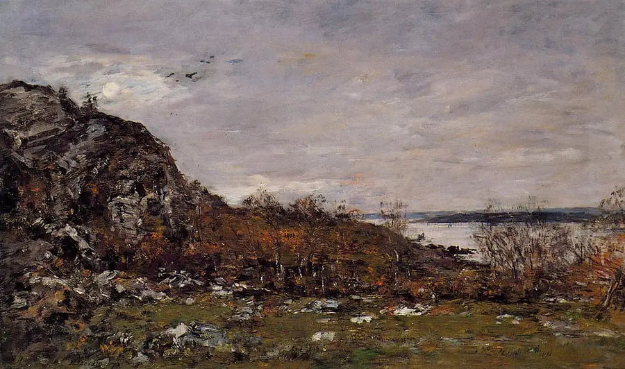 Elorns mynning i närheten av Brest - Eugène Boudin