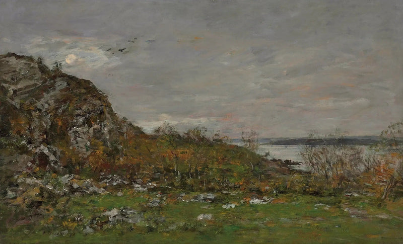 Elorns mynning i närheten av Brest - Eugène Boudin