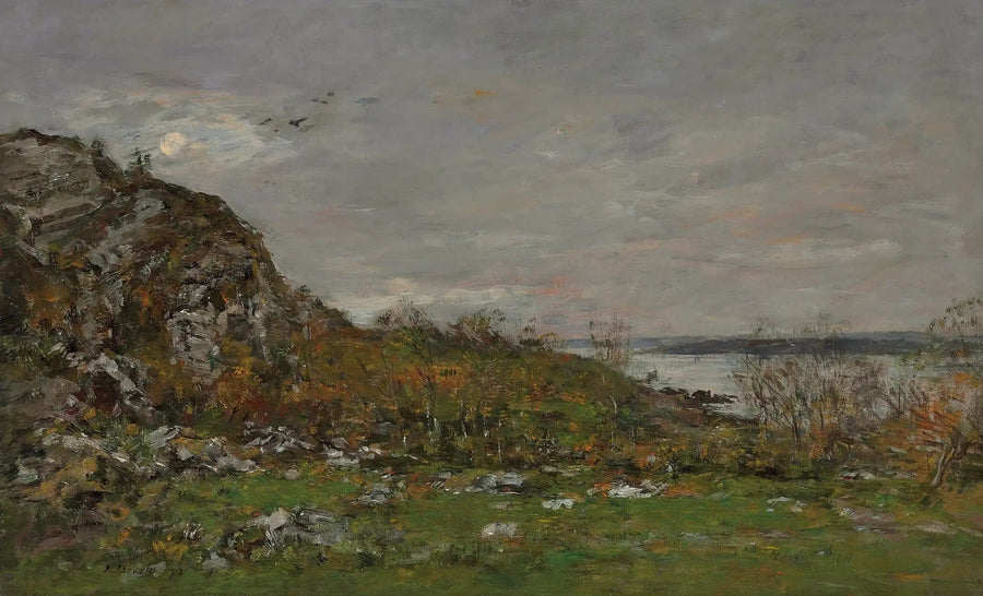 Elorns mynning i närheten av Brest - Eugène Boudin