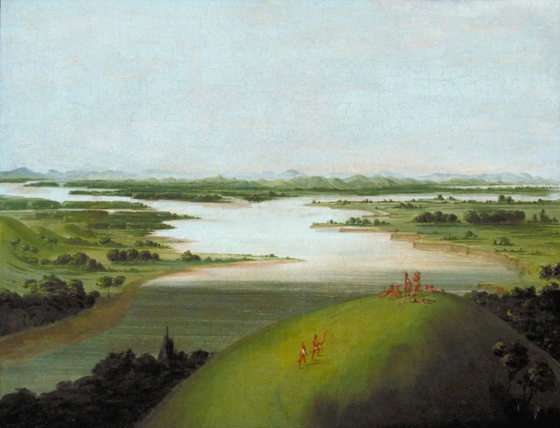 Flodmynningen av Platte-floden, 900 mil ovanför Saint Louis - George Catlin