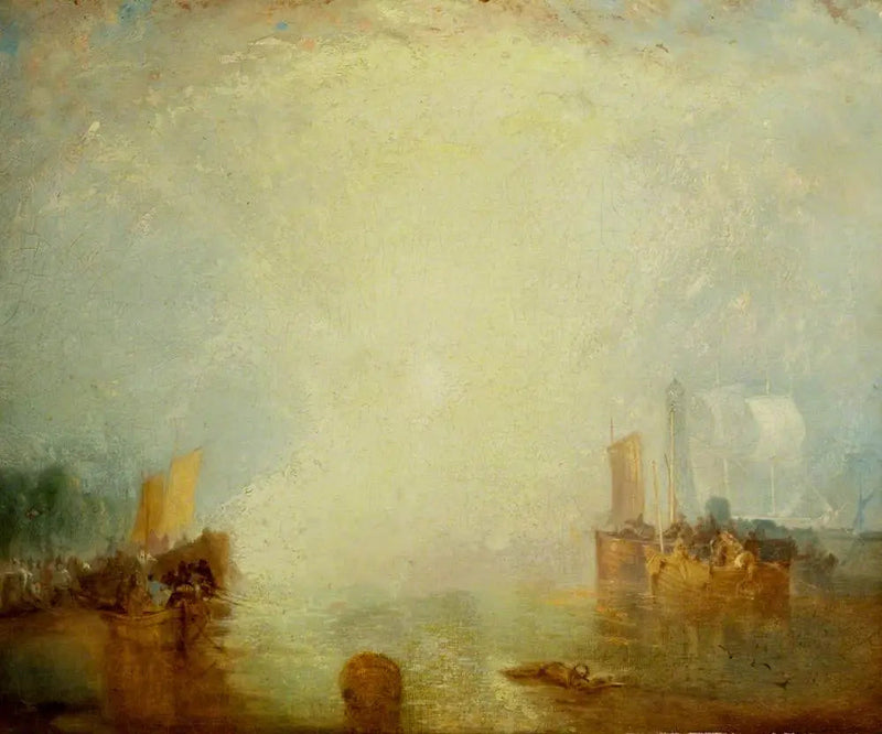Emigranter som går ombord i Margate - J. M. W. Turner