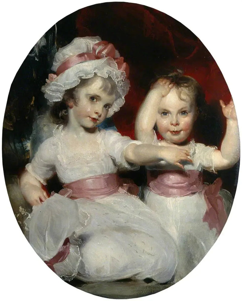Emily och Harriet Lamb barn - Thomas Lawrence