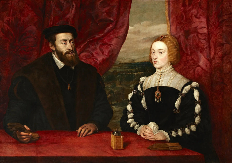 Kejsare Karl V och kejsarinnan Isabella - Peter Paul Rubens