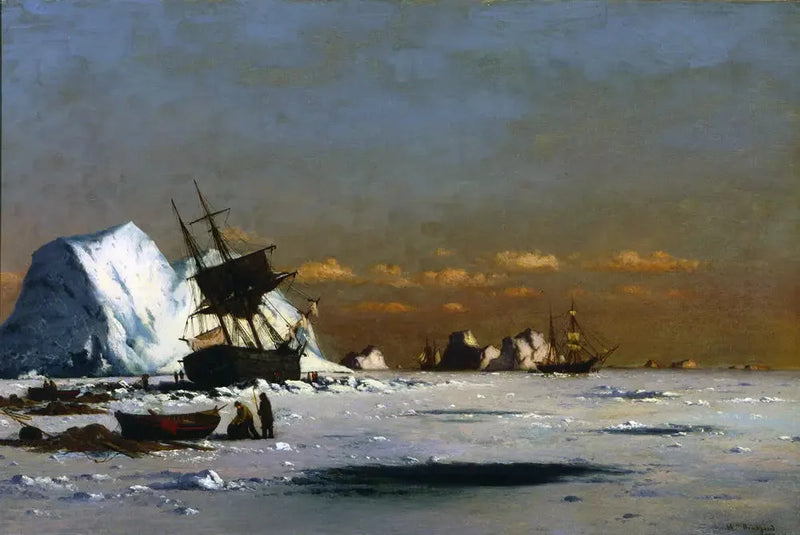 Väntar på töväder (jakt på val i Arktis) - William Bradford
