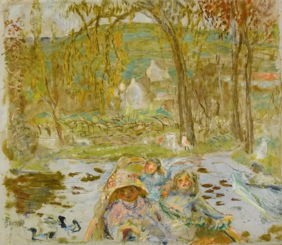 I en båt - Pierre Bonnard