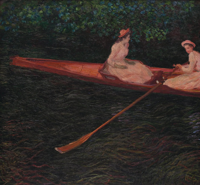 I en kanot på Epte - Claude Monet
