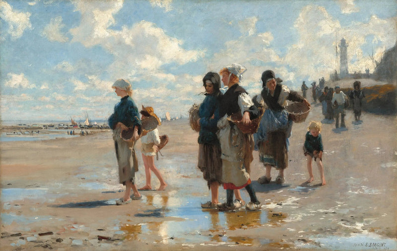 På väg för att fiska - John Singer Sargent