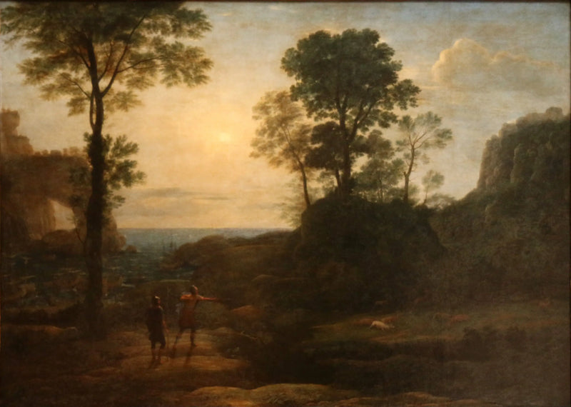Enée jagar hjorten vid Libyens kust - Claude Lorrain