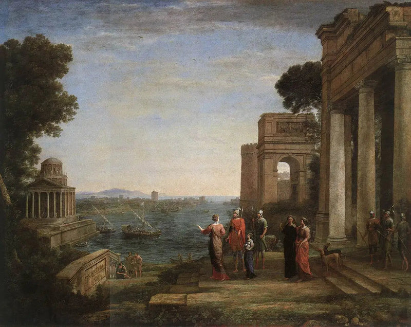 Aeneas lämnar Kartago - Claude Lorrain
