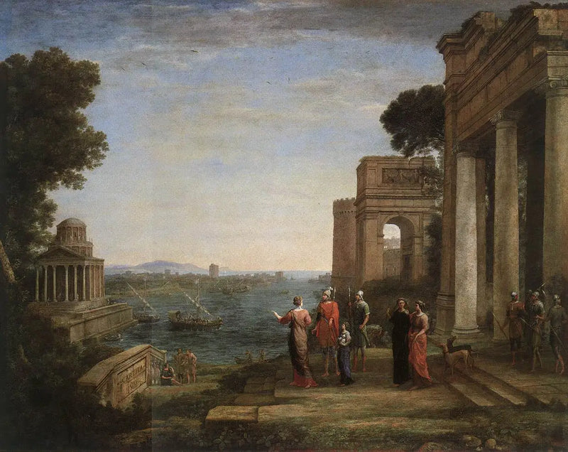 Aeneas lämnar Kartago - Claude Lorrain