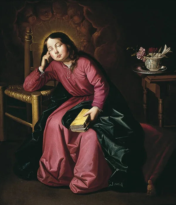 Barnet sovande jungfru - Francisco de Zurbarán