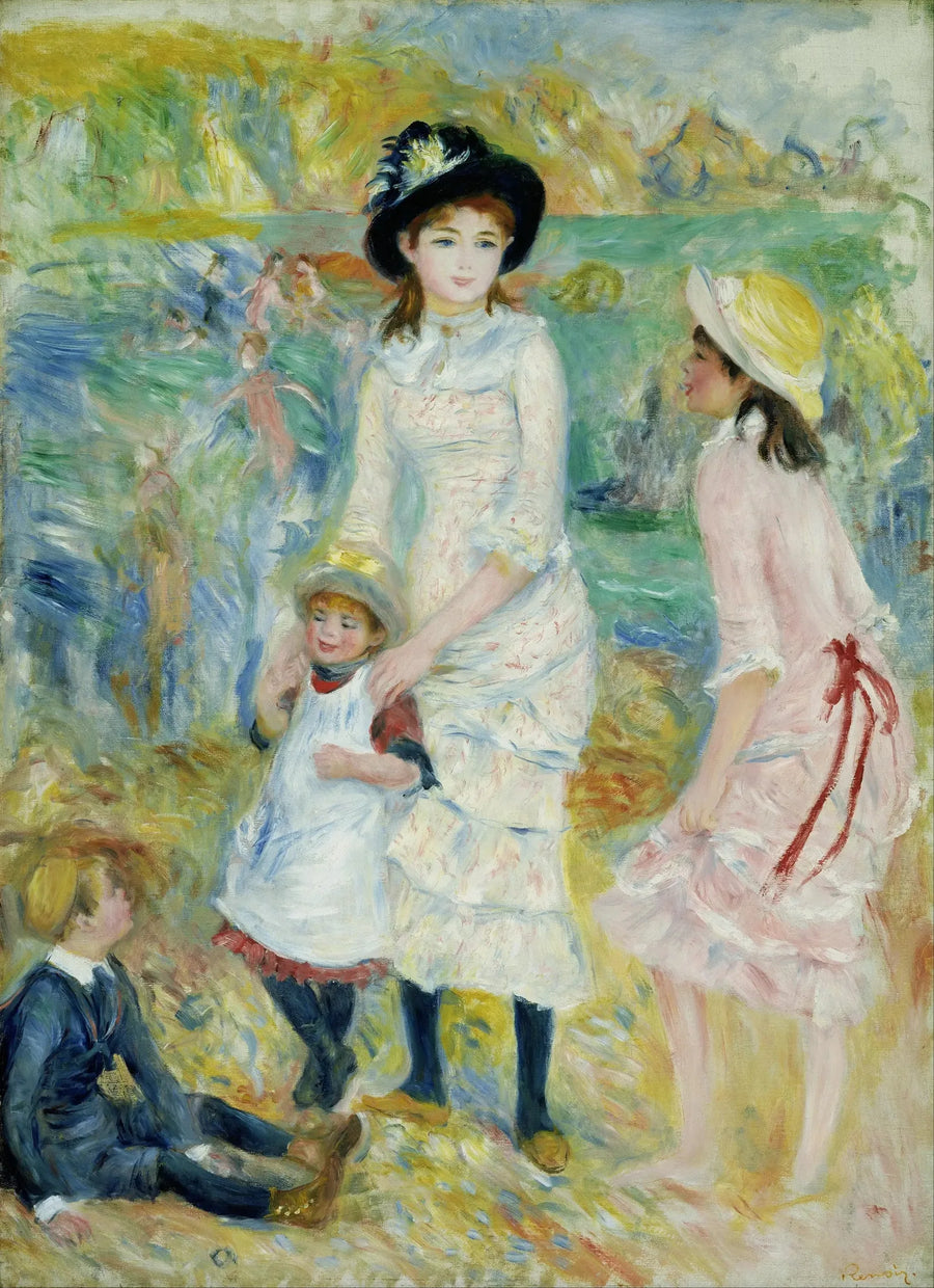 Barn vid havet, Guernsey - Pierre-Auguste Renoir