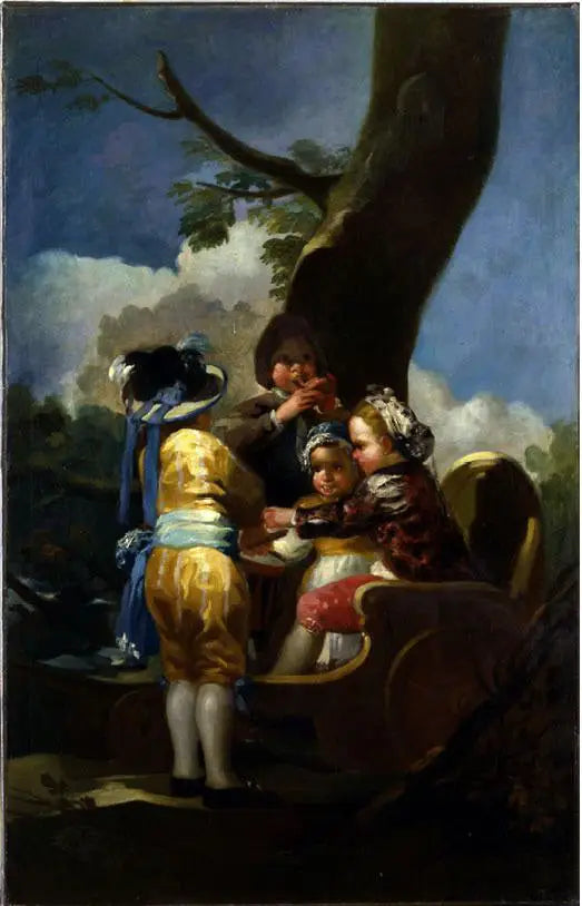 Barn i en vagn - Francisco de Goya
