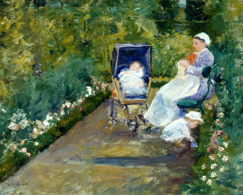 Barn i en trädgård (Barnsköterskan) - Mary Cassatt