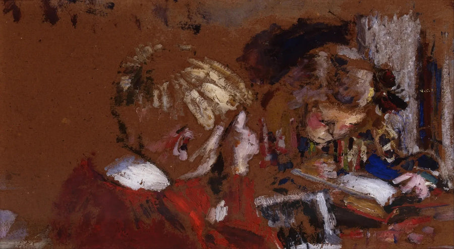 Barn som läser, Jacques och Annette Roussel - Édouard Vuillard