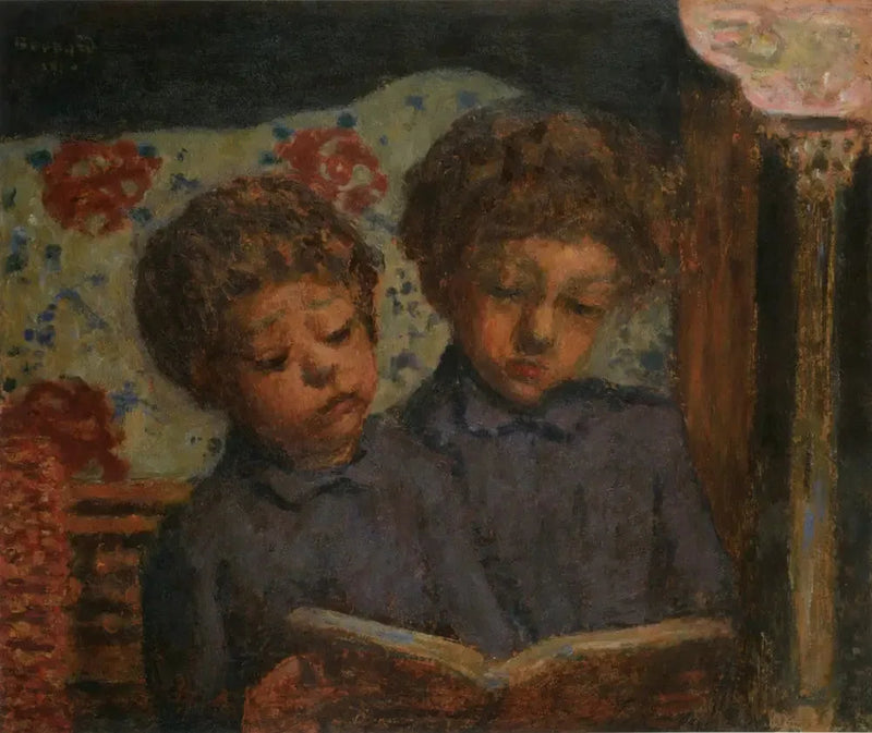Solfjädrande barn, Charles och Jean Terrasse - Pierre Bonnard