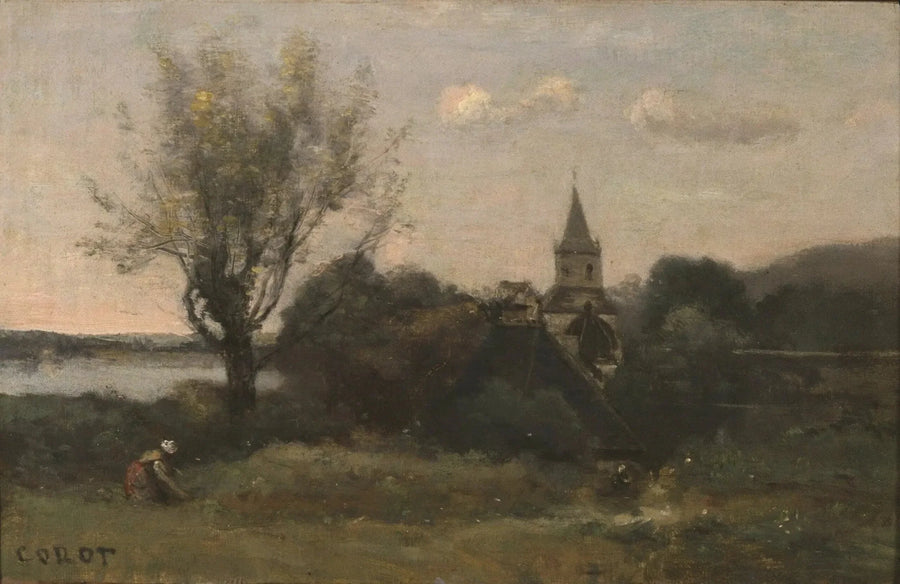 Ennery nära Auvers - Jean-Baptiste Camille Corot