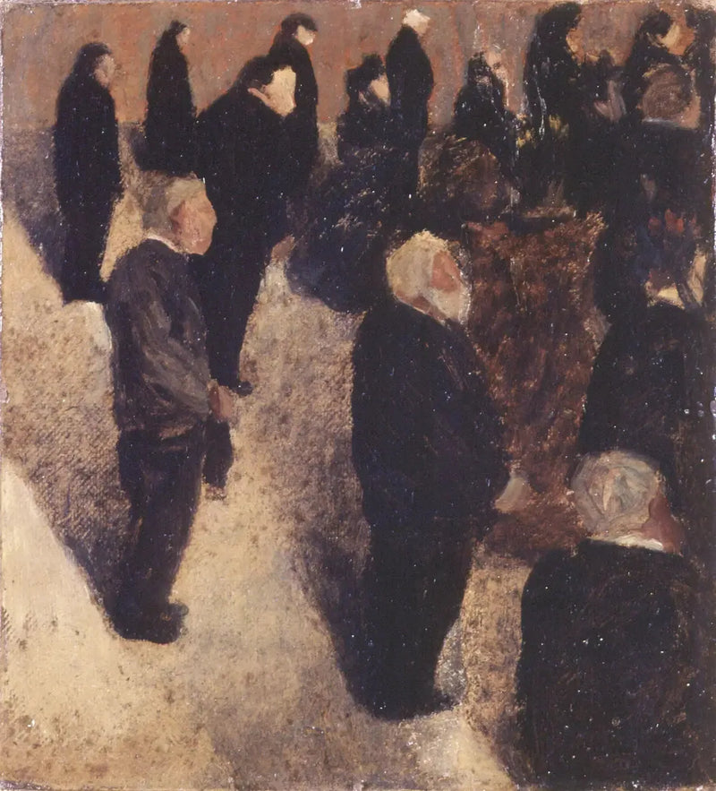 Begravning, Bretagne - Félix Vallotton