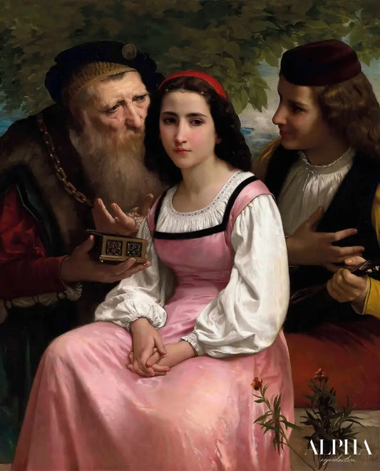 Entre la richesse et l’amour - William Bouguereau Reproductions de tableaux à la peinture à l’huile