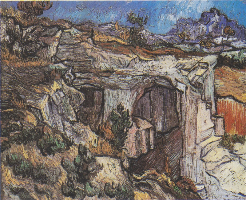 Ingången till en karriär nära Saint-Rémy - Vincent van Gogh