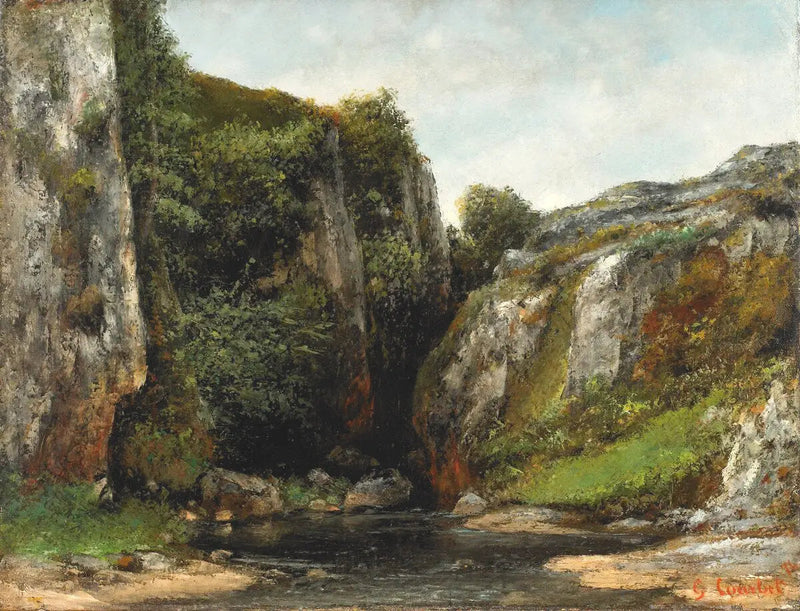 En gåva vid ingången - Gustave Courbet