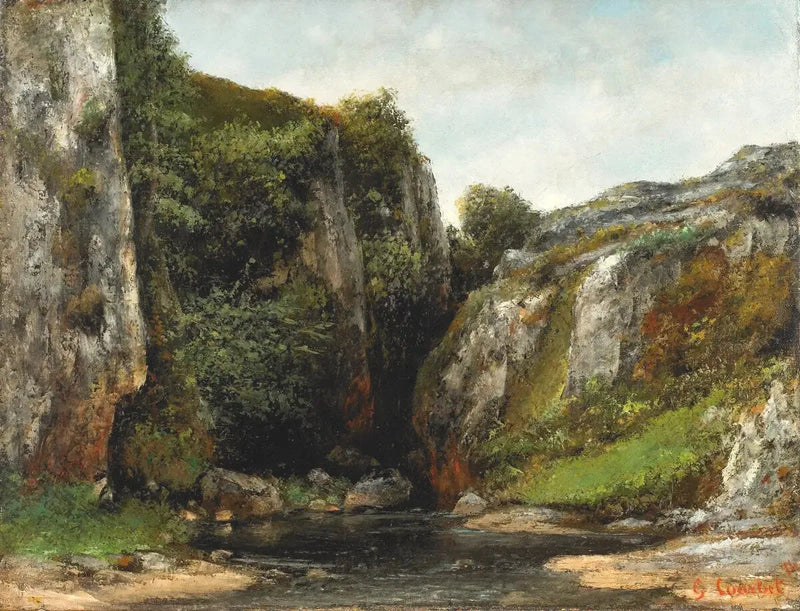 En gåva vid ingången - Gustave Courbet