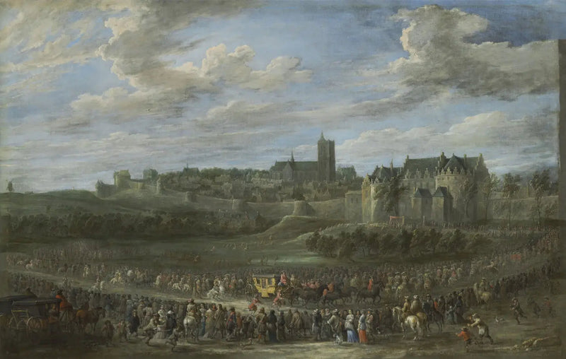 En prinsessas inträde i Bryssel - David Teniers den yngre