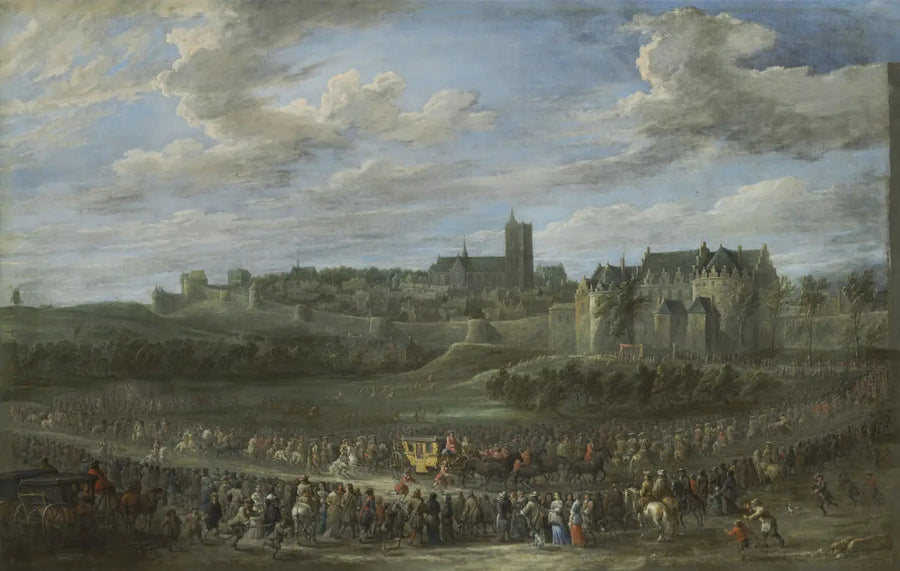 En prinsessas inträde i Bryssel - David Teniers den yngre