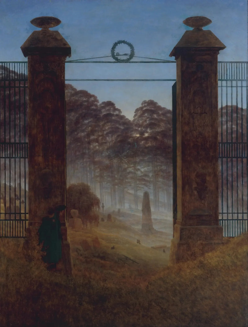 Kyrkogårdsinträde - Caspar David Friedrich