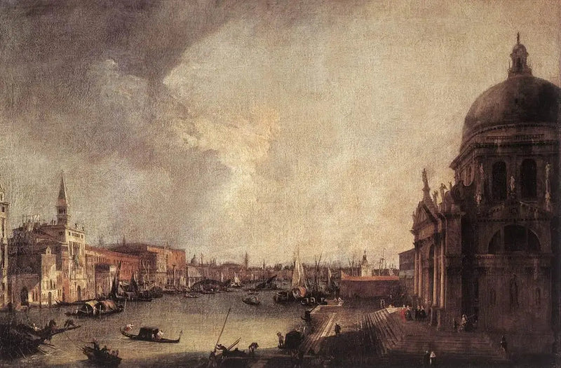 Entré till Grand Canal, mot öster - Canaletto
