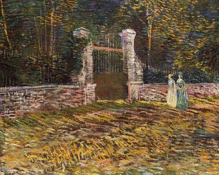 Ingången till Parc Voyer d'Argenson i Asnières - Vincent van Gogh