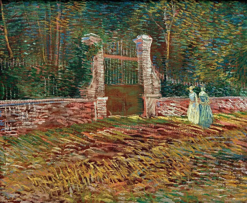 Ingången till Parc Voyer d'Argenson i Asnières - Vincent van Gogh