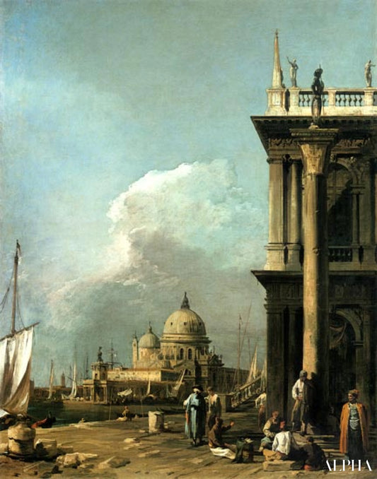 Entrée tonne grand Canal la de Piazzetta la - Giovanni Antonio Canal - Reproductions de tableaux et peintures haut de gamme