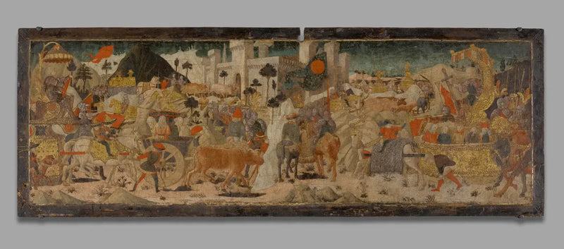 Triumfartåg i Rom av Titus och Vespasianus - Paolo Uccello