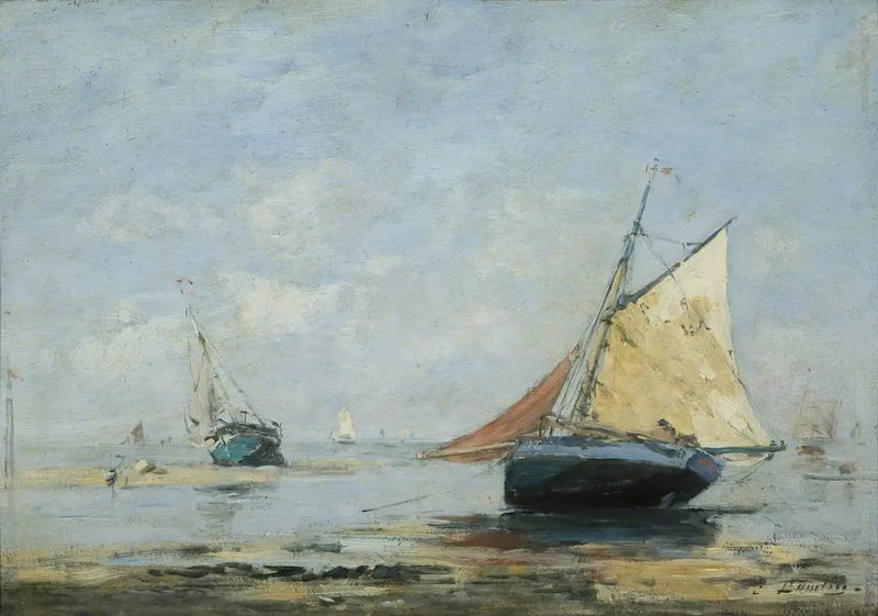 Områden kring Trouville - Eugène Boudin