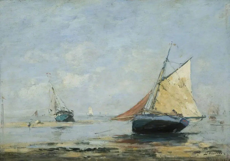 Områden kring Trouville - Eugène Boudin