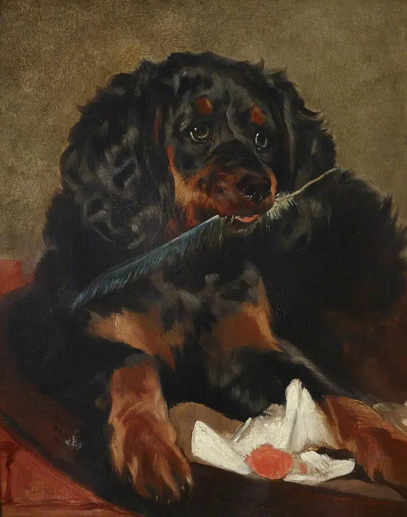 Drottning Victorias fågelhund « Tilco » (död 1850) - Edwin Henry Landseer
