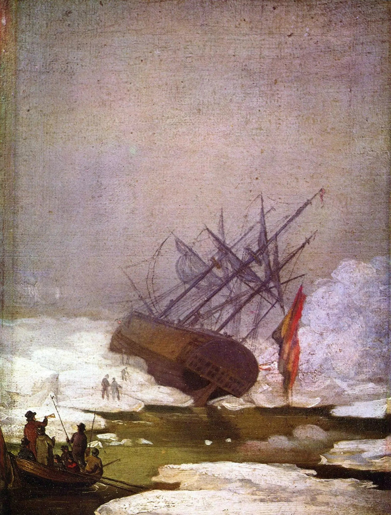 Skeppsvrak i ishavets djup - Caspar David Friedrich