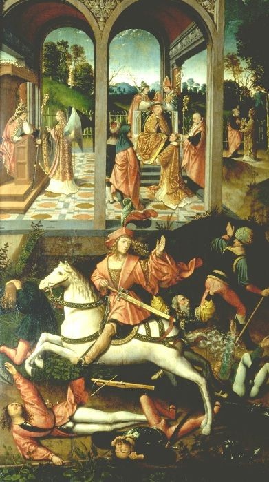Helgons livsögonblick av Saint Hubert från Litauen - Jacob Cornelisz van Oostsanen