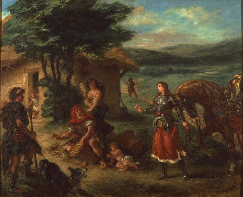 Erminia och herden - Eugène Delacroix