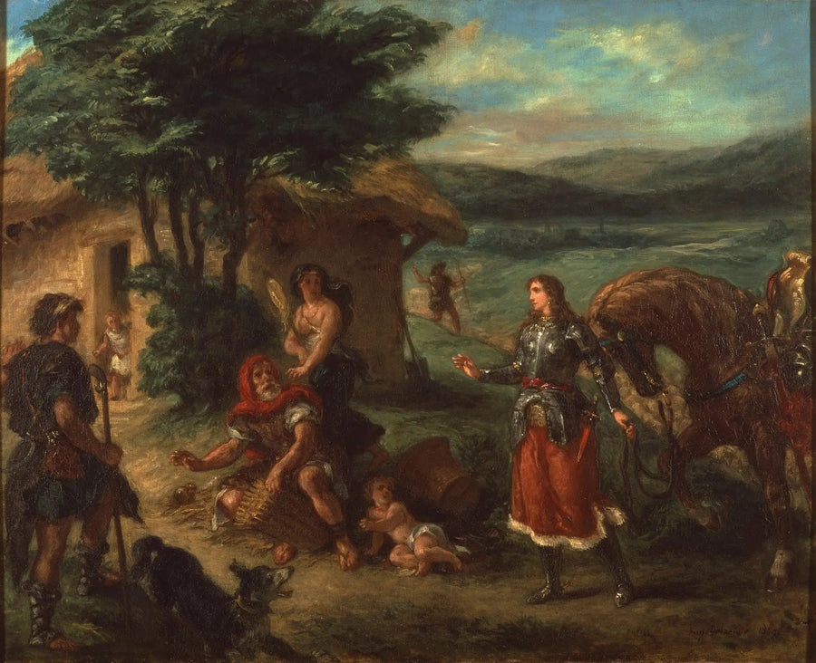 Erminia och herden - Eugène Delacroix