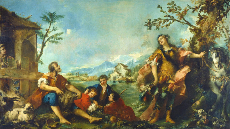 Erminia och herdarna - Francesco Guardi