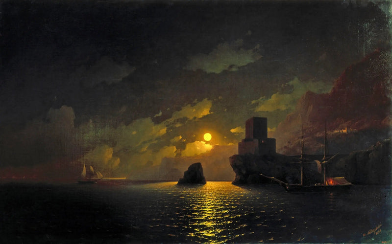 Rysk eskader vid Sebastopols hamn - Ivan Aivazovskij